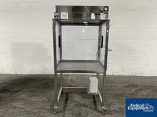 Germfree #BV-3SS, laminar flow hood isolator 115 V.