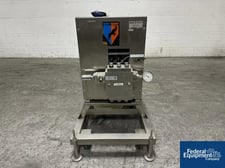 Niro Soavi #NS-2006H, portable monoblock homoginizer, 5 HP, 230/460 V., 1/2 HP pump,