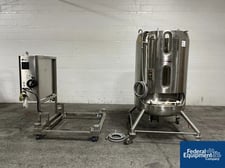 264.2 gallon Xcellerex #XDR-1000, Stainless Steel single use bioreactor, agitated, jacketed 150°F @100 psi