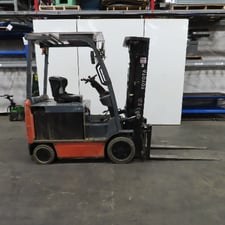 5000 lb. Toyota #8FBCU30, electric forklift, 48 V., 3-stage, 189" lift, side shift, 2015