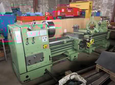 30" x 96" Meuser #M4L-160, hollow spindle lathe, 6.32" bore, inch/metric threading, 20" 3-jaw chuck, 1998