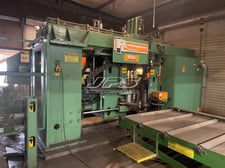 Peddinghaus #BDL-1250/9, beam drill line and MEBA 1140-510 band saw with material handling, 2005