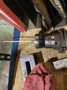 5.1" Mitsubishi #MHT-13/1618, horizontal boring mill table type, 80 automatic tool changer, 118" X, 98.4"Y