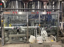 Krones/Kosme @2000, 30 Head Triblock carbonated beer bottling line, 180 btls/min, 2017