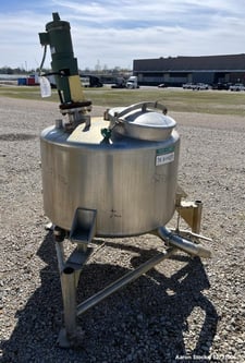 150 gallon Lightnin agitator #XJC30, Stainless Steel mix tank, 42" diameter x 22" straight side, 208-230/460