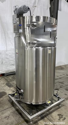 264 gallon Thermo Scientific #Hyclone, Stainless Steel bioreactor w/ dimple jacket, 38" diameter x 50"