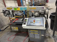13" x 18" Hyd-Mech #S20A, horizontal band saw, 1" x 178" blade, 3 HP, roller conveyor, 2015