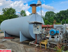 Thermoflux, Heliflux, Thermal fluid heater, 12 MBTH, 150#, 700°F, gas fired, 750 gpm, 50 HP pump, unused