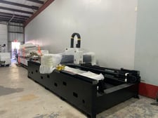 Primapress #3015, Fiber Laser, 6,000 Watt, 122" x 61" table, Yaskawa servos, dust collector, water cooler