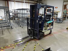 2850 lb. Komatsu #FB18SH-6, electric forklift, HRT, Stainless Steel, ROPS, 2000
