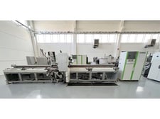 Biesse / Comil #Insider-KB-2, in-line feed thru boring machine, hardware inserting, 98" X, 27.55" Y, 1.18" Z