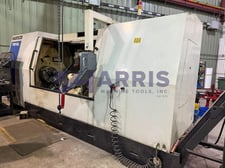Hurco #TM18L, sland bed CNC lathe, 33.5" swing, 83.9" centers, 6" hole, hydraulic 18" chuck, Hurco Max Control
