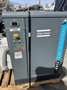 Atlas Copco #FX13, refrigerated air dryer compressor, R410A, 460 V., 2018