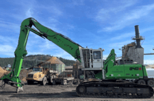 6.5 Ton, Sennebogen #840R-HD 6.5, crane forktruck mobile, 13000 lb., 305 HP, 35' boom length, 23' arm length