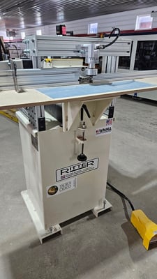 Ritter #R-131, horizontal boring machine, triple spindle gear driven drill head, 6" x20" table area, 2021