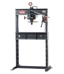 25 Ton, Dake #25H, hand operated H-frame press, 33-1/2" btwn uprights, new, in stock