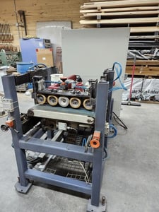 Friulmac #Randomat-E, End Matcher, 1-3/16" to 9-7/8" width, 3/8" to 1-3/16" thick, (2) 5.5 HP, 2002