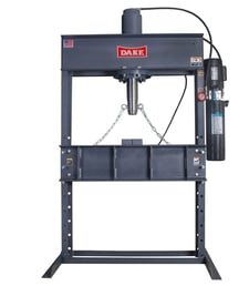 50 Ton, Dake #50DA-Dura-Press, H-frame press, single phase, 44" btwn uprights, 2 HP, new, in stock