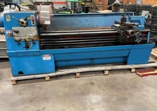 21" x 80" Clausing, engine lathe, 14.5" swing over cross slide, 12.5 HP, #5MT, Acu-Rite 2-Axis digital read
