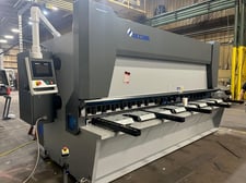 1/2" x 13' Accurl #Mastercut-13.5, CNC Shear, 40" back gauge, 4 sided blades, automatic blade gap & rake