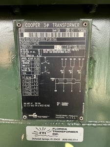 300 KVA 26400GY/15240 Primary, 208Y/120 Secondary, 3 phase, Padmount Transformer