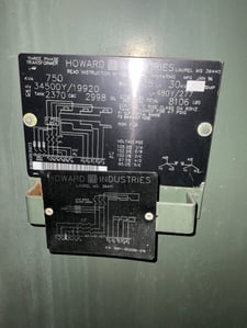 750 KVA 34500Y/19920 Primary, 480Y/277 Secondary, 3 phase, Padmount Transformer