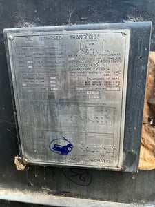 1500 KVA 4160GY/2400 Primary, 460GY/265 Secondary, 3 phase, Padmount Transformer