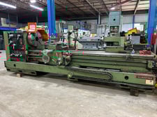 32" x 120" Clausing, Nardini #AM32120, engine lathe, 22" swing over cross slide, inch/metric, 3-jaw 24"