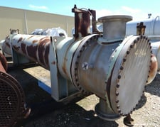 4611 sq.ft., 150 psi, P.X. Engineering U Tube Heat Exchanger, 200° F. (668) 5/8' ' diameter x 252' ' long