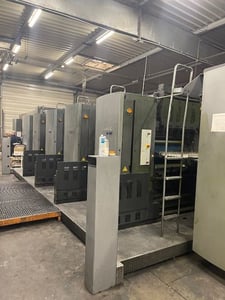 Goss & Deleeuw #M600A, web offset press system, (4) print unit, (1) folder, 24.6" cutoff x 38" width, 2007