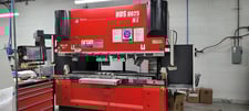 88 Ton, Amada #HDS-8025NT, hybrid press brake, 8.5' OA, 86.6" between housing, 7.87" stroke, 16.3" throat