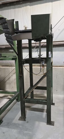 Overhead Parts Hopper, 79" exit height, 27" Chute overhang