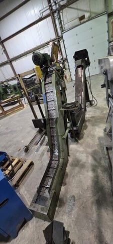 6" wide, Angor #AMH-HD, Parts Conveyor, 12" entry height, 1" belt divider height, 110 V