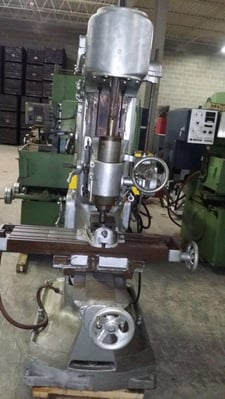 WB Knight #40, Miller, 12" x 39" T-Slot Work Table, 220 V