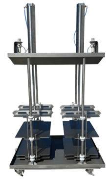 2-Head falling cheese press, new