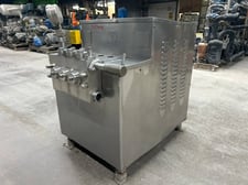 Cherry Burrell #SS-2100-VBR, superhomo homogenizer, 1000 GPH, 2500 PSI, 2 stage, 1994