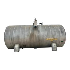 2930 gallon, Evapco, Horiz Ammonia Recirculator, 72" dia/ x 118" L tank, 250 psi @ 300&deg;F, 2-5 HP Pumps, 2001