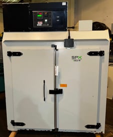 48" width x 48" H x 24" L Blue M #DCW-326, double door cabinet oven, Stainless Steel interior, 600°F, tested