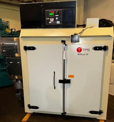 48" width x 48" H x 24" L Blue M #DCW-326, double door cabinet oven, Stainless Steel interior, 600°F, tested