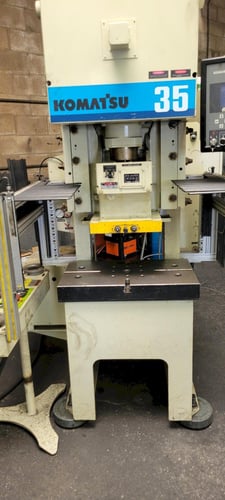 35 Ton, Komatsu #OBS-35-H-VS3, press, 1.57" stroke, 120-240 SPM, 2002