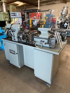 11" x 18" Hardinge #HLV-H-EM, Toolroom Lathe w/ inch/metric threading, 125-3000 RPM, dual readout