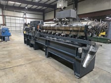 4.33" Useon(Nanjing) #SAT110, co-rotating twin screw extruder, 32:1 L/D, air-cooled barrel, 2019
