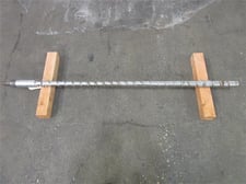 2.5" Davis Standard, shank style extruder screw, 24:1 L/D, mixing pins