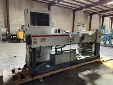 3.5" Cincinnati Milacron #Apex-3.5, side feed single screw extruder, 30:1 L/D ratio, 75 HP, water-cooled