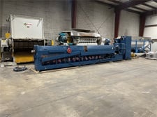 6.5" Davis Standard #165MM60TPIH, single screw extruder, 42:1 L/D vented barrel, 500 HP Reliance DC motor