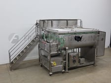 130 cu.ft. AMFEC American Food Equip Co. #510, 304 Stainless Steel, dual shaft mixer