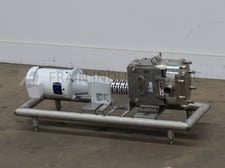 1-58 GPM, 450 psi, Waukesha #45, positive displacement pump with 316 Stainless Steel contact parts