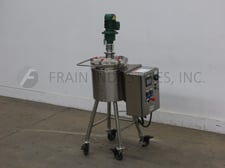 7.5 gallon Ross #VSL-5, 316 Stainless Steel, insulated & jacketed tank, 13-1/2"ID x 12" straight wall, clamp