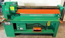 4' x 16 gauge Tennsmith Roll #SR48P, power, 3" dia rolls, initial, stand, nice