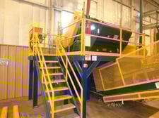 WSM #3466-BHBP, shredder, 4 row rigid hammer, 34" diameter x 66" L rotor, 250 HP, 1188 RPM